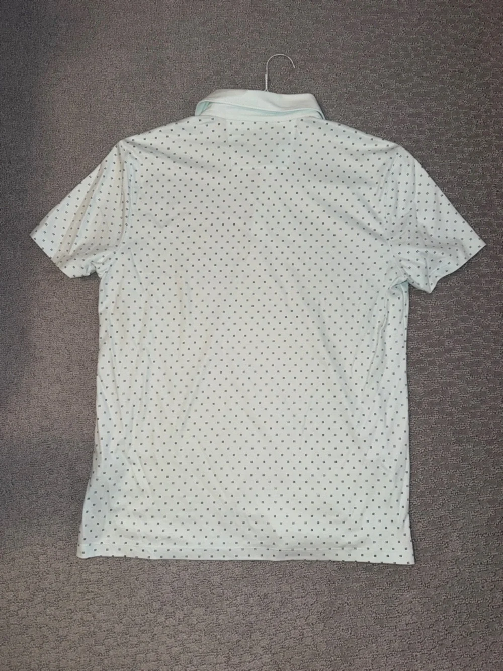 Banana Republic Light Blue Polo with Micro Dot Print - Picture 5 of 5
